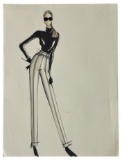 Luxury Fashion Brands | Original Designer Sketch | One of a Kind Artwork