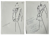 Luxury Fashion Brand Sketch Print | With Handwritten Notes