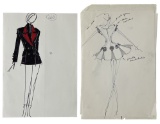 Luxury Fashion Brands | Original Designer Sketch | One of a Kind Artwork