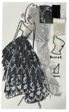 Luxury Fashion Brands | Original Designer Sketch | One of a Kind Artwork