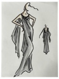 Luxury Fashion Brands | Original Designer Sketch | One of a Kind Artwork