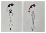 Luxury Fashion Brands | Original Designer Sketch | One of a Kind Artwork
