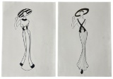 Luxury Fashion Brands | Original Designer Sketch | One of a Kind Artwork