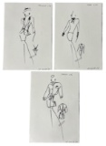Christian Dior | Original Dior Stamp On Fashion Sketches | Prints