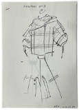 Christian Dior | Original Dior Stamp On Fashion Sketches | Prints