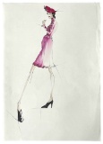 Luxury Fashion Brands | Original Designer Sketch | One of a Kind Artwork