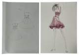 Luxury Fashion Brands | Original Designer Sketch | One of a Kind Artwork