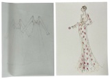 Luxury Fashion Brands | Original Designer Sketch | One of a Kind Artwork
