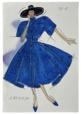 Christian Dior | Original Designer Sketch | One of a Kind Artwork