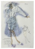 Christian Dior | Original Designer Sketch | One of a Kind Artwork