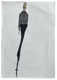 Luxury Fashion Brands | Original Designer Sketch | One of a Kind Artwork