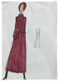 Luxury Fashion Brands | Original Designer Sketch | One of a Kind Artwork