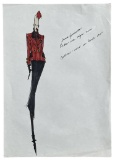 Luxury Fashion Brands | Original Designer Sketch | One of a Kind Artwork