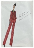 Luxury Fashion Brands | Original Designer Sketch | One of a Kind Artwork