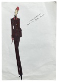 Luxury Fashion Brands | Original Designer Sketch | One of a Kind Artwork