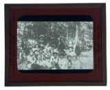 Vintage Glass Photo Slide