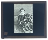 Vintage Glass Photo Slide