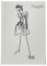 Christian Dior | Original Designer Sketch | One of a Kind Artwork