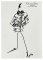 Christian Dior | Original Designer Sketch | One of a Kind Artwork