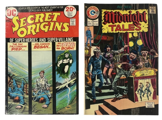 Charltons and DCs Secret Origins and Midnight Tales | Comic Book Collection