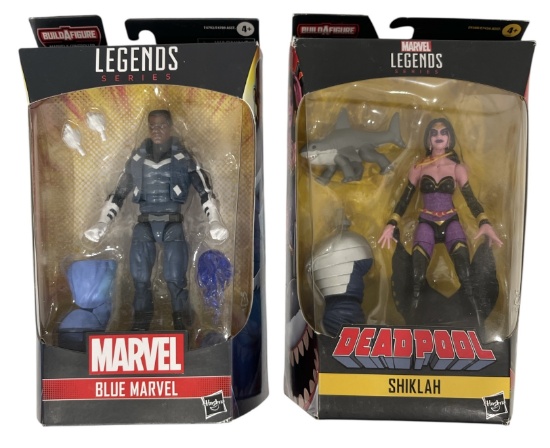 Marvel Legends Series | Blue Marvel and Shiklah | Action Figures