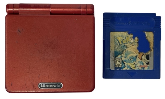 Nintendo Game Boy Advance SP with Game