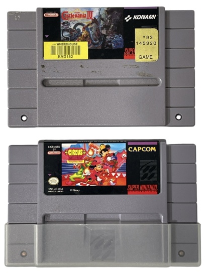 Vintage Super Nintendo Game Collection