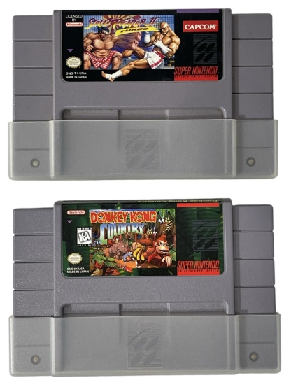 Vintage Super Nintendo Game Collection