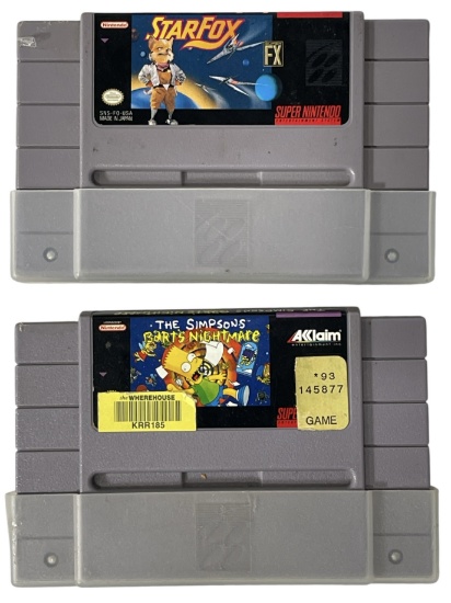 Vintage Super Nintendo Game Collection