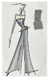 Luxury Fashion Brands | Original Designer Sketch | One of a Kind Artwork