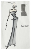 Luxury Fashion Brands | Original Designer Sketch | One of a Kind Artwork