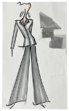 Luxury Fashion Brands | Original Designer Sketch | One of a Kind Artwork