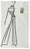 Luxury Fashion Brands | Original Designer Sketch | One of a Kind Artwork