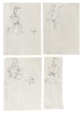 Luxury Fashion Brands | Original Designer Sketch | One of a Kind Artwork