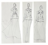 Luxury Fashion Brands | Original Designer Sketch | One of a Kind Artwork