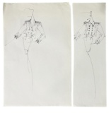 Luxury Fashion Brands | Original Designer Sketch | One of a Kind Artwork