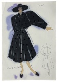 Christian Dior | Original Designer Sketch | One of a Kind Artwork