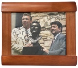 Signed Joe Montana and Eddie Bartolome Photo | with no coa