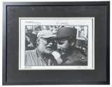 Signed Fidel Castro and Ernest Hemingway Framed Photo | with no coa