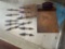 11 Sterling Silver Corn on The Cob Holders & Copper Clipboard