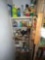 Shelving Behind Door of Chemicals and Misc