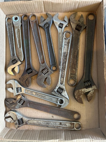 Flat of Adjustable Crescent Wrenches