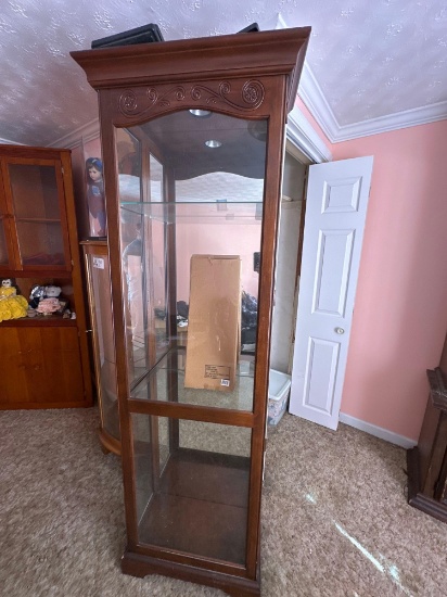 Lighted Curio Cabinet - Upstairs Bedroom