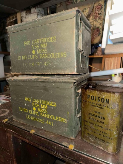 2 Military Ammo Box's