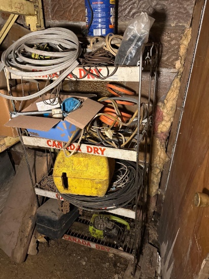 Old Canada Dry Store Display & Contents - Fill of Wiring & Misc