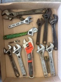 Flat of Adjustable Crescent Wrenches