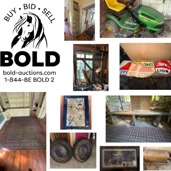 PERSIAN & ORIENTAN RUGS, JD MOWER, JIB CRANE