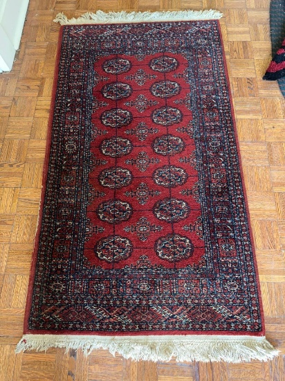 35" x 65" Bokhara Oriental Wool Area Rug