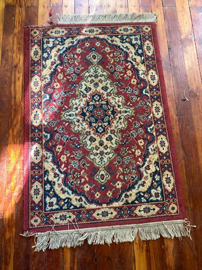 32" x 47" Red Area Rug