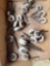 Flat of Porcelain Cast Iron Furniture Casters